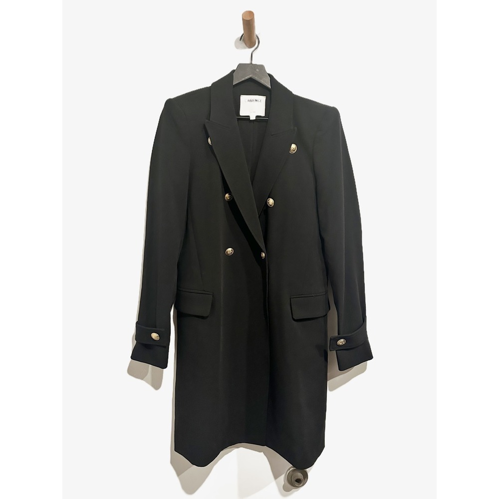 L'Agence Marianna Long Blazer Coat in Black Size 6 - Picture 6 of 16